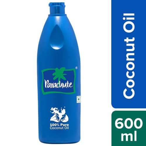  Parachute Pure Coconut Oil, 600 ml Bottle
